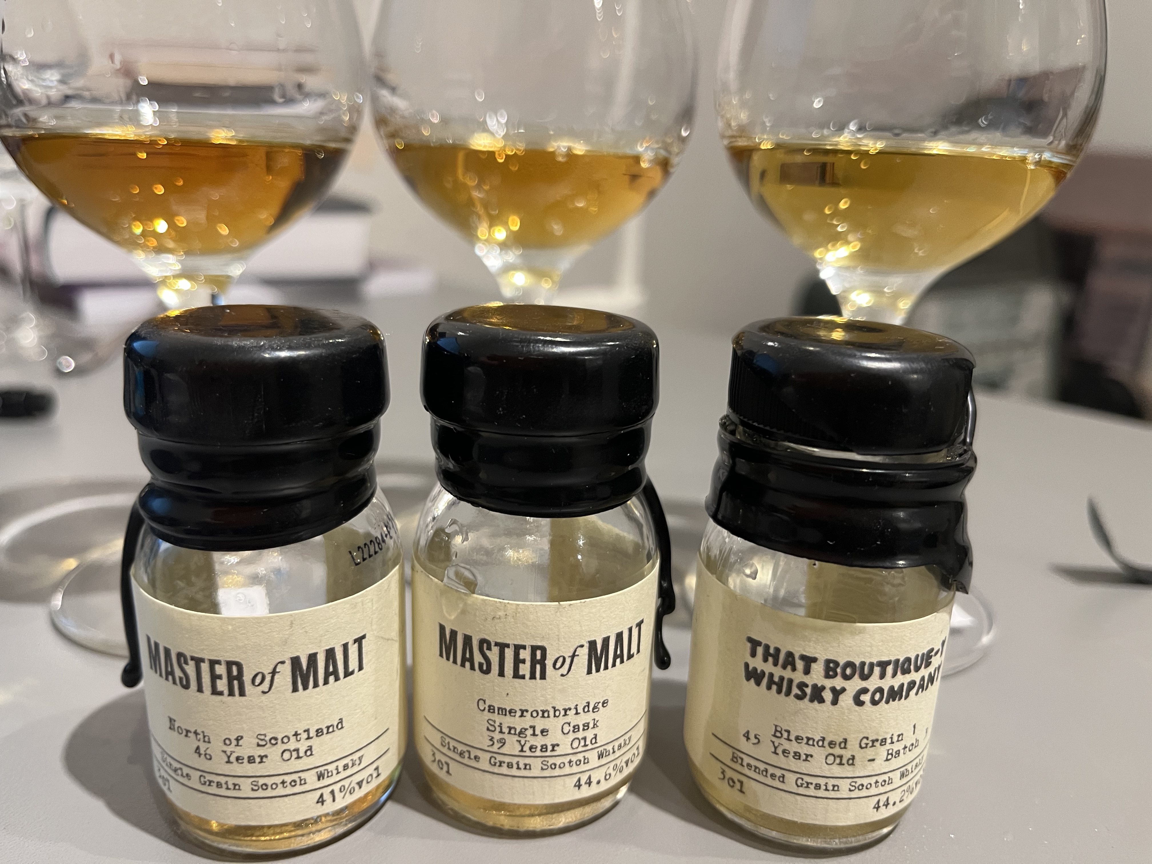 Trio of old grains: 39, 45, 46yo